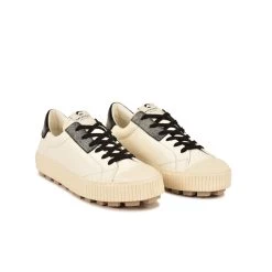 Pataugas ARAN/MIX F4H OFFWHITE/NOIR -Pataugas 628206 979 BASKET FEMME ARAN MIX F4H OFFWHITE NOIR 4
