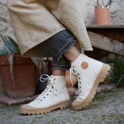 Pataugas -Pataugas authentique toile femme ivoire